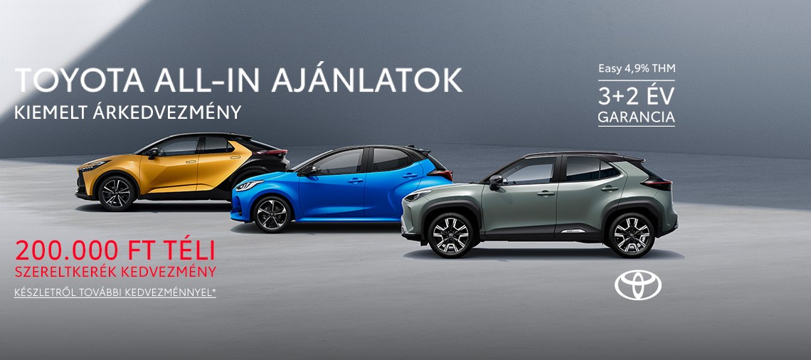 Toyota All-in ajánlatok